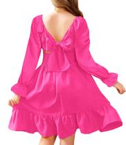 Vestido de festa Arshiner Girls Hot Pink, tamanho 13