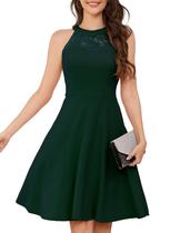 Vestido de festa Bbonlinedress Green Halter Wedding Guest Women
