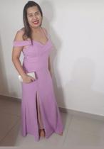 Vestido de Festa Casamento Aniversário Convidada Longo Elegance Lilás, vesti do 36 ao 42
