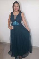 Vestido de Festa Casamento Aniversário Convidada Longo Elegance Verde, vesti do 36 ao 42 Vestido de Festa Casamento Aniversário Convidada Longo Elegance Verde, vesti do 36 ao 42