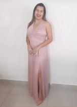 Vestido de Festa Casamento Aniversário Convidada Longo Legance Rosê, vesti do 36 ao 42 Vestido de Festa Casamento Aniversário Convidada Longo Legance Rosê, vesti do 36 ao 42