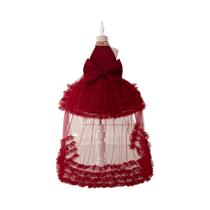 Vestido De Festa Com Lantejoulas Para Menina, Grande Laço, Vestido De Dama De Honra Para Crianças,