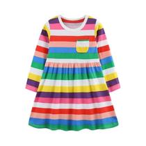 Vestido De Festa De Manga Longa Para Meninas Princesas Jumping Meters 2-7T Fantasia Infantil Roupas