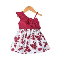 Vestido De Festa De Verão Para Menina Com Bordas Franzidas E Alças Assimétricas, Vestido Fashion Vestido De Festa De Verão Para Menina Com Bordas Franzidas E Alças Assimétricas, Vestido Fashion