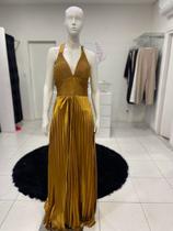 Vestido de festa dourado