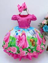 Vestido de festa Infantil Bela Adormecida Princesa Aurora Vestido de festa Infantil Bela Adormecida Princesa Aurora