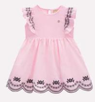Vestido de Festa Infantil Bordado Milon Vestido de Festa Infantil Bordado Milon