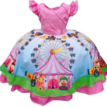 Vestido De Festa Infantil Circo Rosa Vestido De Festa Infantil Circo Rosa