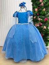 Vestido de Festa Infantil Daminha Menina Azul Serenity - Elegante e Confortável Vestido de Festa Infantil Daminha Menina Azul Serenity - Elegante e Confortável
