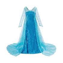 Vestido de Festa Infantil de Princesa - Halloween: Rapunzel, Cinderela, Anna, Elsa e Encanto