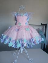 vestido de festa infantil Jardim Encantado