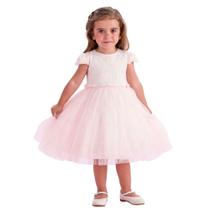 Vestido de Festa Infantil Petit Cherie Saia em Tule Branco Vestido de Festa Infantil Petit Cherie Saia em Tule Branco