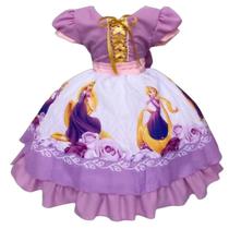 Vestido De Festa Infantil Rapunzel Luxo Vestido De Festa Infantil Rapunzel Luxo