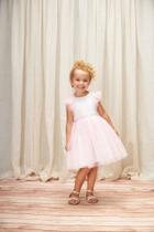 Vestido de Festa Infantil Rosa de Tule Luxo Bambollina Vestido de Festa Infantil Rosa de Tule Luxo Bambollina