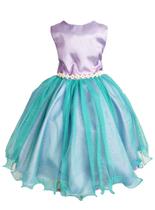 Vestido de Festa Infantil Temático Sereia Ariel Luxo Vestido de Festa Infantil Temático Sereia Ariel Luxo