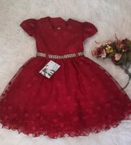 Vestido de festa infantil vermelho