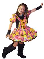 Vestido de festa junina caipira infantil com luva + fita de cabelo - PARTYLIGHT ATELIER DAS NOIVAS
