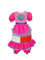 Vestido De Festa Junina Caipira Infantil Fogueira Poá - JL Kids