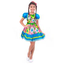 Vestido de Festa Junina Infantil Fantasia Caipira Florido Vestido de Festa Junina Infantil Fantasia Caipira Florido