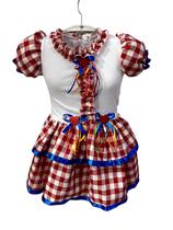 Vestido De Festa Junina Julina Infantil Caipira De São João - Jac Fashion