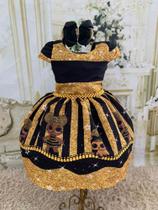 Vestido de festa Lol Surprise Queen Bee glitter Boneca Luxo Temático infantil