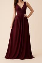 Vestido De Festa Longo Para Madrinha Com Renda No Busto Vestido De Festa Longo Para Madrinha Com Renda No Busto