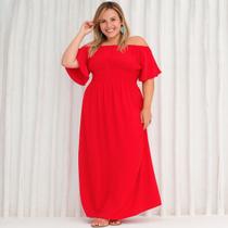 Vestido De Festa Longo Plus Size Natal Formatura Madrinha GG ao G2