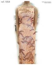 Vestido de festa longo todo bordado de Paetê premium - Ref. 1954 - SeuVestido