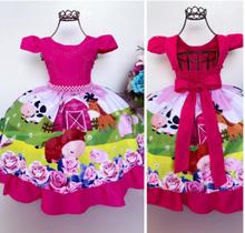 Vestido De Festa Luxo Infantil Fazendinha