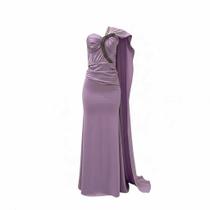 Vestido de Festa Madrinha Lilás Lavanda G Lilás Claro Vestido de Festa Madrinha Lilás Lavanda G Lilás Claro