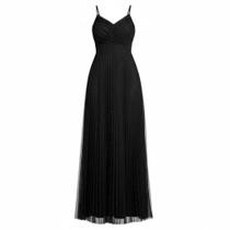 Vestido de Festa Madrinha Preto Microtule M M Vestido de Festa Madrinha Preto Microtule M M