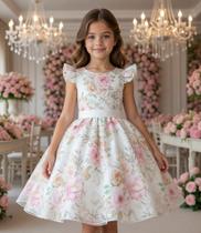 Vestido de Festa Menina Infantil e Juvenil Mini Miss Luma Off
