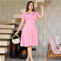 Vestido De Festa Midi Soltinho Rodado Verão Super Confortavel Princesa Feminino Social Trabalho Vestido De Festa Midi Soltinho Rodado Verão Super Confortavel Princesa Feminino Social Trabalho