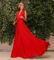 Vestido de Festa Multiformas Vermelho Vestido de Festa Multiformas Vermelho