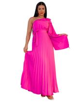 Vestido de festa Plissado Mulamanca Formatura Madrinha Vestido de festa Plissado Mulamanca Formatura Madrinha