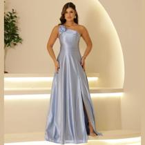 Vestido de festa que encanta primeira vista no tecido malhar prada.