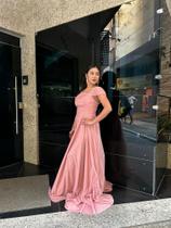 Vestido de Festa Rose Longo Adulto tamanho M e G Poliéster Vestido de Festa Rose Longo Adulto tamanho M e G Poliéster