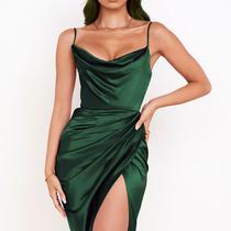 Vestido de festa verde para mulheres