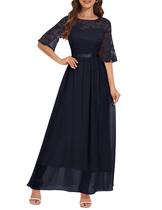 Vestido de festa Wedtrend 2024, manga larga, renda, dama de honra, WT0314