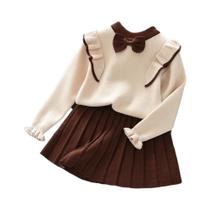 Vestido De Inverno Para Meninas, Manga Longa, Top De Princesa E Saia, Conjunto De 2 Peças, Roupas Vestido De Inverno Para Meninas, Manga Longa, Top De Princesa E Saia, Conjunto De 2 Peças, Roupas