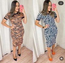 Vestido de lista preta