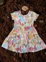 Vestido de malha brandili fundo do mar