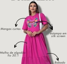 Vestido de malha , cor rosa tamanho G