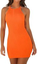 Vestido de malha cor única tamanho único P ao GG