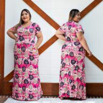 Vestido de malha cor única tamanho único P ao GG