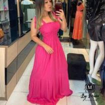Vestido de malha cor única tamanho único P ao GG