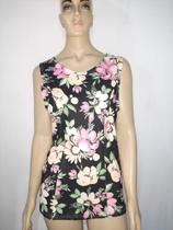 Vestido de malha floral estampado (Tam: M/G) Vestido de malha floral estampado (Tam: M/G)