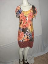 Vestido de malha floral (Tam: M) Vestido de malha floral (Tam: M)