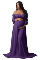 Vestido de maternidade Fivsole Flowy Chiffon Regency para sessão de fotos