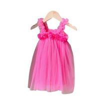 Vestido de Menina Sereia com Tule 3D - Tamanhos 1 a 6 anos - 6 Cores